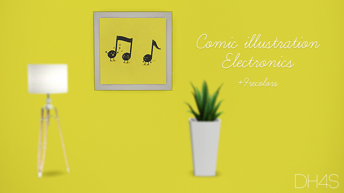 Comic illustration electronics