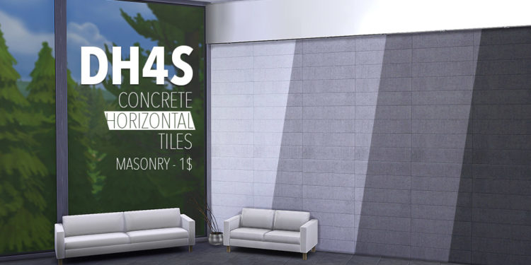 Concrete Tiles (horizontal & vertical)