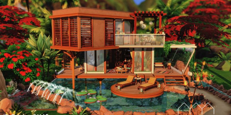 Download House for sims Single Beach House