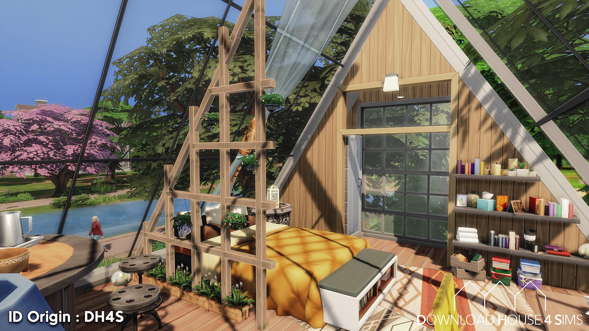 A-Frame Eco Tiny Home - Maisons - Download house 4 sims