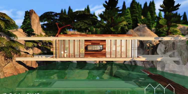 Download House for sims - suspended modern house