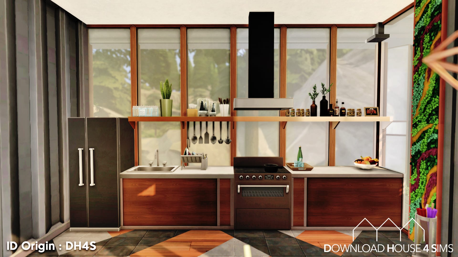 Download House for sims - suspended modern house