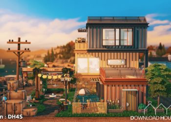 DH4S-Download-house-for-sims-dock-container-eco-house-1