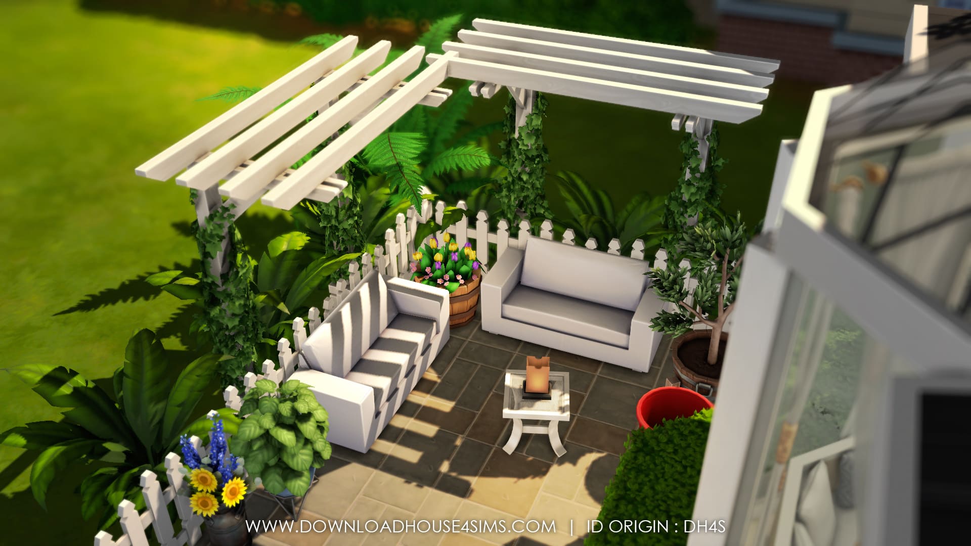 Modern Cottage maison sims 4 à télécharger house download